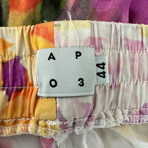 APO3 Floral Silky Flowy Leg Pants Size 44 (US size L) - Picture 5 of 6